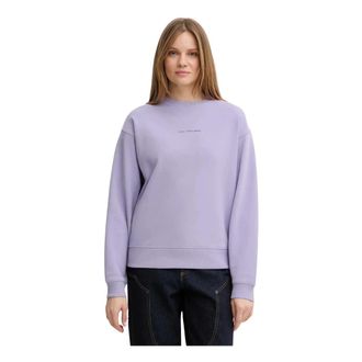 Marc O'Polo Cotton Sweatshirt - Dames - Sweatshirts - Paars - L - Katoen - Hoodies & sweatvesten