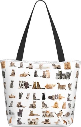 AOOEDM Cute Cats Ladies Shopping Bag 13x11x7in.The Perfect ValentineS Day Gift.It Is The Best ValentineS Day Gift For Mom, Daughter, Wife,Etc