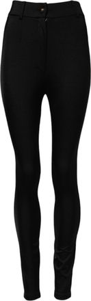 Dolce & Gabbana Black High Waisted Skinny Leggings Womens Pants (Pre-Owned)