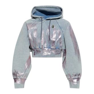 A Bathing Ape Hooded Sweatshirt - Dames - Hoodies - Blauw - XS - Denim - Hoodies & sweatvesten