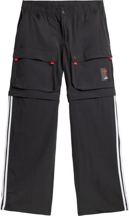 adidas Originals Mens Zip Closed Fleece Jogger in Black - Size X-Small