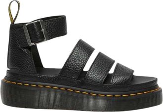 Dr. Martens Schoenen, Dames, Zwart, 40 EU, Leer, Clarissa II Quad Platform Sandal