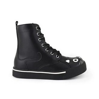 T.U.K. Kitty Faux Leather Combat Sneaker Boots