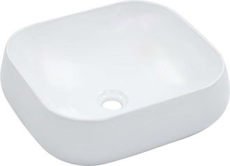 vidaXL Lavabo 44,5x39,5x14,5 Cm Cer&aacute;mica Blanco Vidaxl
