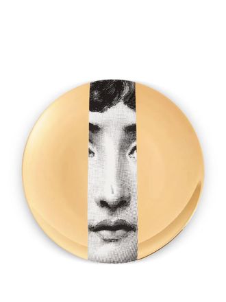 Fornasetti Tema e Variazioni N. 33 wall plate - unisex - Porcelain - One Size - Gold