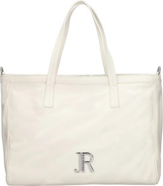 John Richmond Eridana Lux Schoudertas - Dames - Shoppers - Wit - ONE Size - Katoen - Tassen