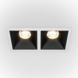 Maytoni Alfa led Twin Dimmable Recessed Downlight White, Black, 900lm, 3000K - Maytoni