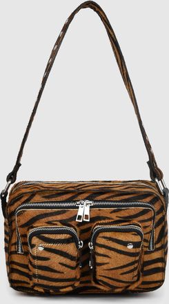 N&uacute;noo Ellie Stripes Deluxe Donkerbruin Tas