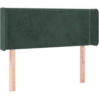 vidaXL Cabecero Con Led De Terciopelo Verde Oscuro 103x16x78/88 Cm Vidaxl