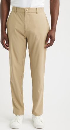 Tommy John Commuter Straight Leg Pants in Khaki at Nordstrom, Size Xx-Large