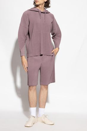 Homme Plissé Issey Miyake Pleated Sweatshirt, Mens, Pink