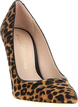 Stuart Weitzman Leopard Print Calf Leather Pump - Multicolor