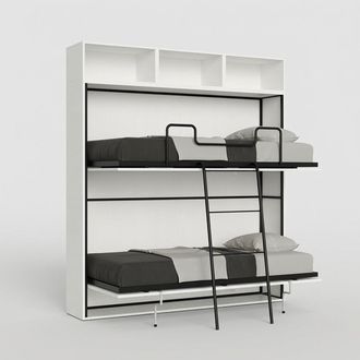Itamoby Litera Abatible Dise&ntilde;o Moderno Ahorrador De Espacio Blanco Kando L