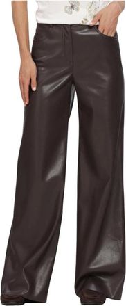 Marc Cain Broeken, Dames, Bruin, 2Xl, Warri Wijde Broek