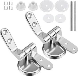 OEM Material De Montaje Para Bisagras De Asiento De Inodoro, Bisagra De Repuesto Para Asiento De Inodoro Con Tornillos Y Tuercas, 1 Par