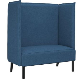 vidaXL Highback Sofa Blue 109 x 56 x 121 cm Fabric Vidaxl