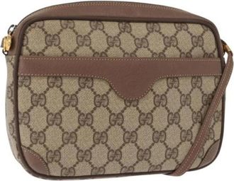 Gucci Pre-owned Cross Body Bags, female, Beige, Size: ONE SIZE Pre-owned Plastic Cross Body Bag