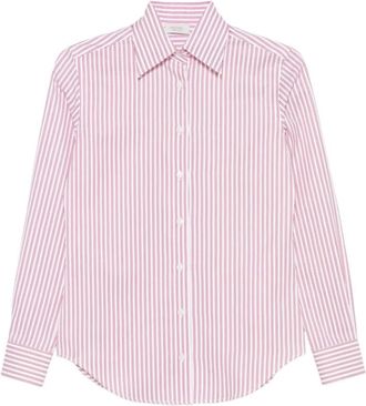 Mazzarelli Pink Striped Button-Up Shirt