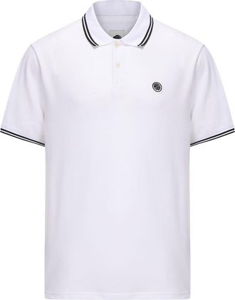 Pretty Green Heren Barton Korte Mouwen Polo Shirt (Wit)