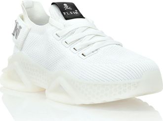Philipp Plein Runner Sneaker Iconic Plein Unisex in White/white at Nordstrom, Size 35