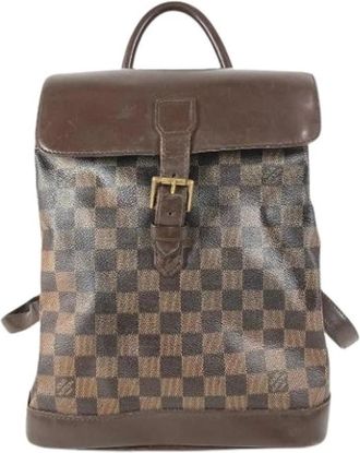 Louis Vuitton Pre-owned Vintage Damier Canvas Rugzak - Dames - Vintage Rugzakken - Bruin - ONE Size - Vintage