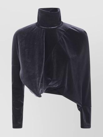 Junya Watanabe asymmetric turtleneck knitted top