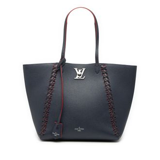 Louis Vuitton Pre-owned Womens Lockme Cabas - Dark Blue Leather - One Size