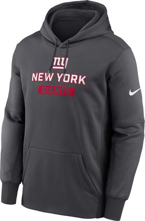 Nike Mens New York Giants Toss Sweep Mens Nike Therma NFL Pullover Hoodie in Grey | NKAQ06F8I-WQA