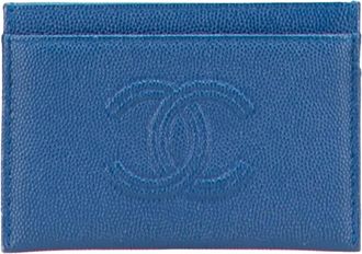 Chanel Pre-owned Card Holder - - Pre-owned - Donna - Blu - ONE SIZE