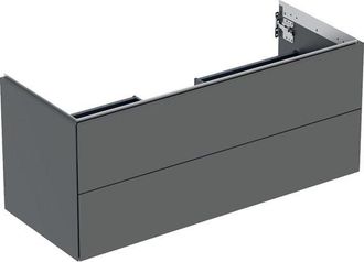 Keramag Geberit One Mueble Bajo Lavabo, 2 Cajones, 118.4x50.4x47cm