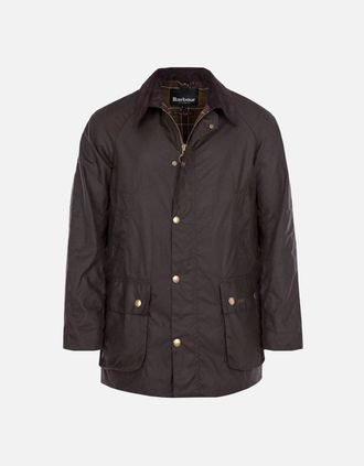 Barbour Mens Barbour Mens Ashby Olive Wax Jacket - Black - Size: 44/Regular