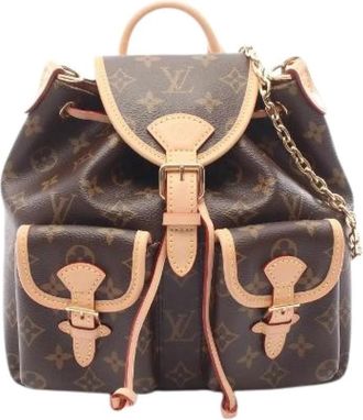 Louis Vuitton Pre-owned Excursion PM Monogram 2way Backpack - Dames - Vintage Rugzakken - Bruin - ONE Size - Leer - Vintage