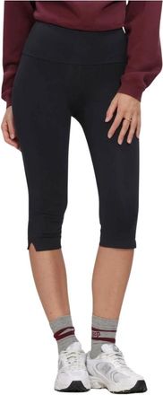Deblon Sports Capri Leggings met Split Hoge Taille - Dames - Trainingsbroeken - Zwart - M - Fitness