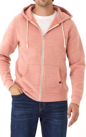 Threads 4 Thought Trim Fit Heathered Fleece Zip Hoodie in Firefly at Nordstrom, Size Xx-Large