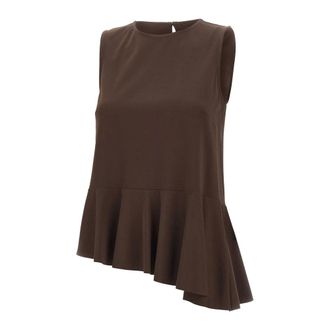 Kaos Sleeveless Tops, female, Brown, Size: XL Kaos Shirts Brown