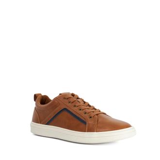 Dune London Mens Tolloon* - Textured Lace Up Trainers - Tan - Size UK 11