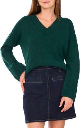 Vince Camuto High-Low V-Neck Sweater in Wise at Nordstrom Rack, Size Medium