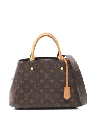Louis Vuitton 2020 Montaigne BB monogram tote bag - women - PVC/Leather - One Size - Brown