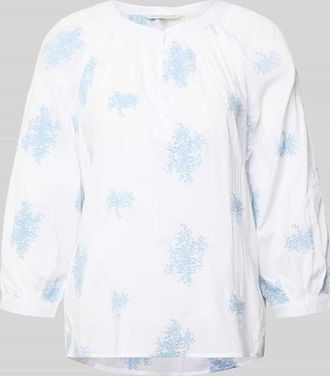 Apricot Bluse aus Viskose-Mix mit verl&auml;ngertem R&uuml;cken in Ecru, Gr&ouml;&szlig;e XXL