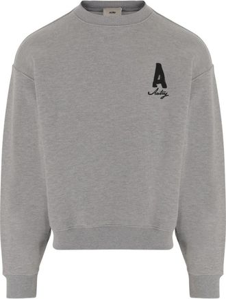 Autry Katoenen sweatshirt met logo - Heren - Sweatshirts - Grijs - L - Katoen - Hoodies & sweatvesten