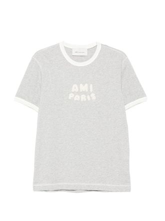 Ami Baumwoll-T-Shirt mit Ami Paris-Logo