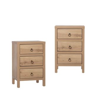Klast Packs 2 mesitas de noche efecto madera natural 45 cm x 70 cm cm