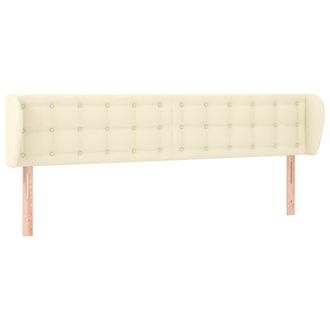 vidaXL Cabecero De Cuero Sint&eacute;tico Color Crema 163x23x78/88 Cm Vidaxl