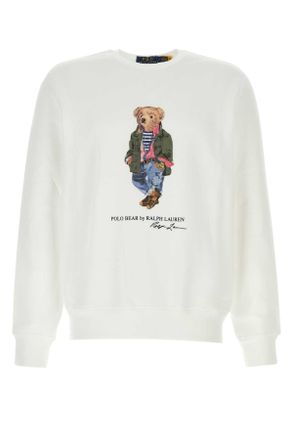 Polo Ralph Lauren White Cotton Blend Sweatshirt