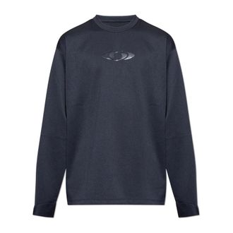 Maison Margiela Long Sleeve Tops, male, Black, Size: XL Long-Sleeve Mesh Top