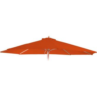 Hhg Telo copertura ricambio per ombrelloni rotondi Florida &oslash; 300cm, arancione