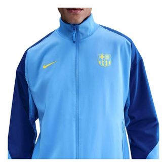 Nike x F.C. Barcelona Strike Fourth Dri-FIT Anthem Jacket University Blue Gym Blue Opti Yellow FZ3958-412