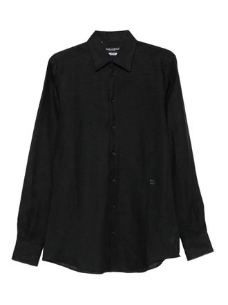 Dolce & Gabbana Linen Long-Sleeve Shirt