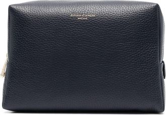 Aspinal of London large London makeup bag - women - Calf Leather - One Size - Blue