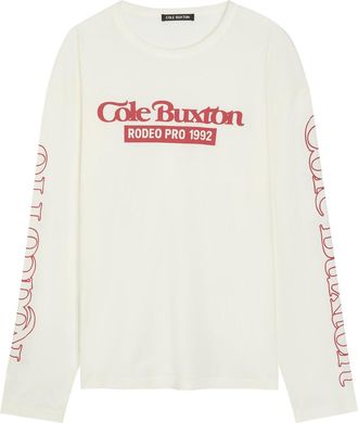 Cole Buxton Rodeo Printed Cotton T-shirt - White - XL